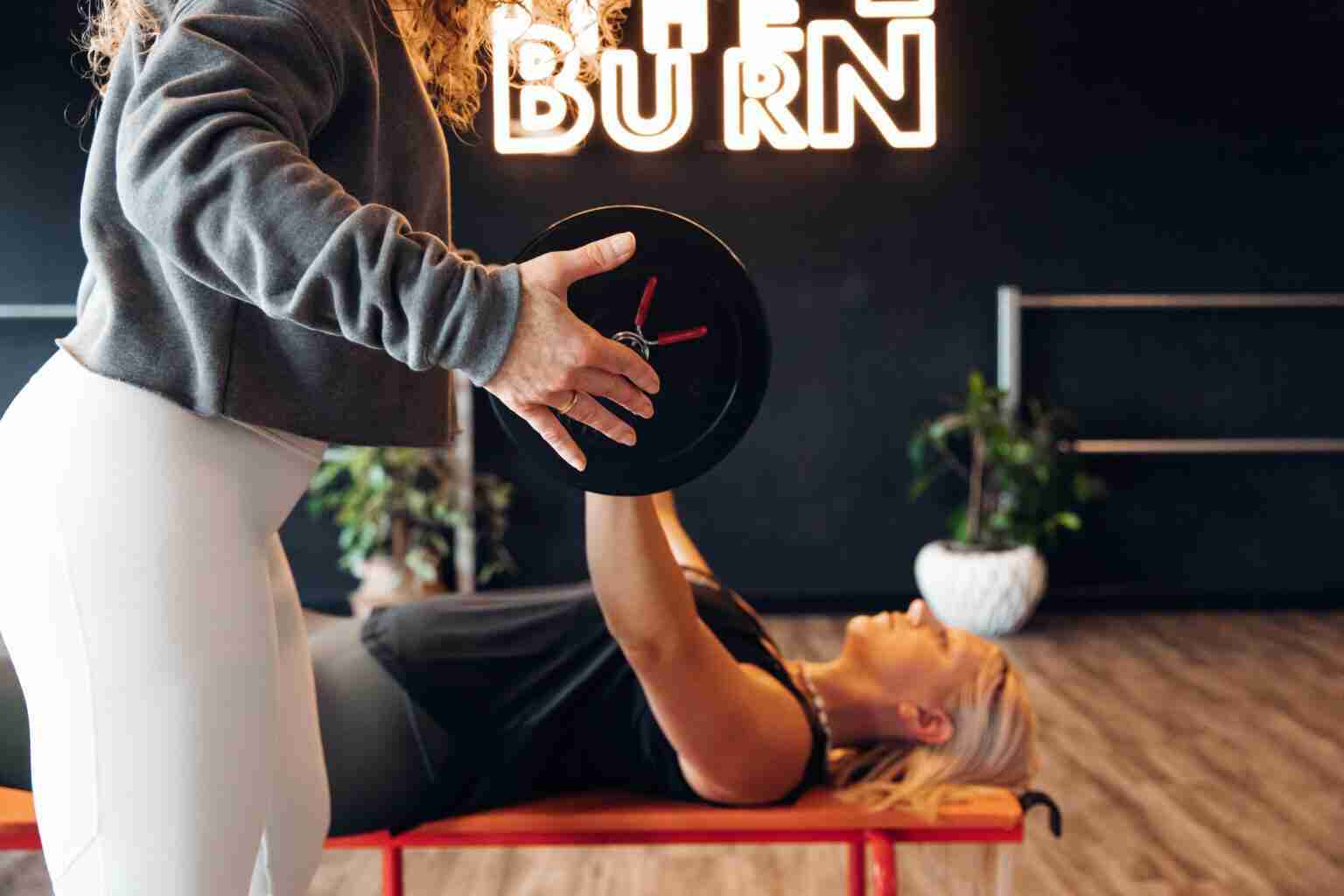 A one-to-one personal training session